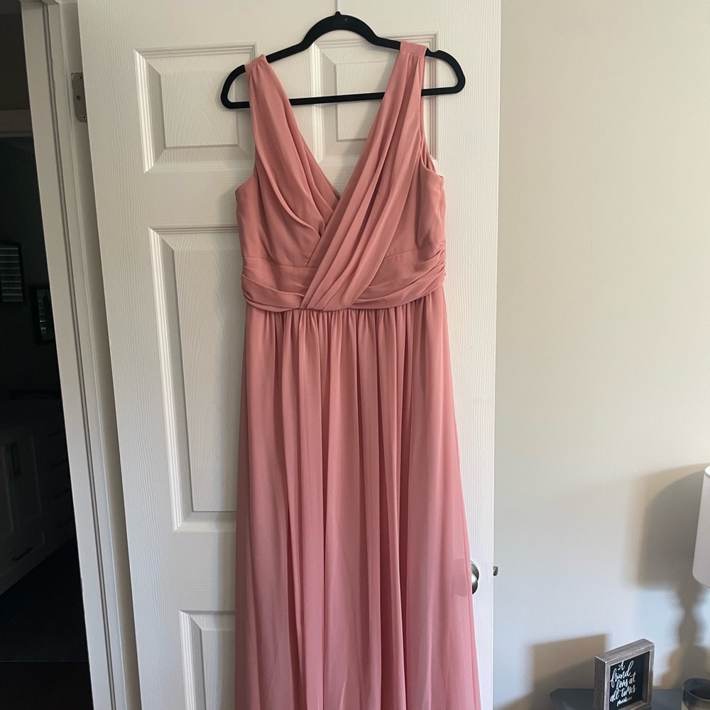 Dessy Collection/Dusty Rose Dress. Size 16